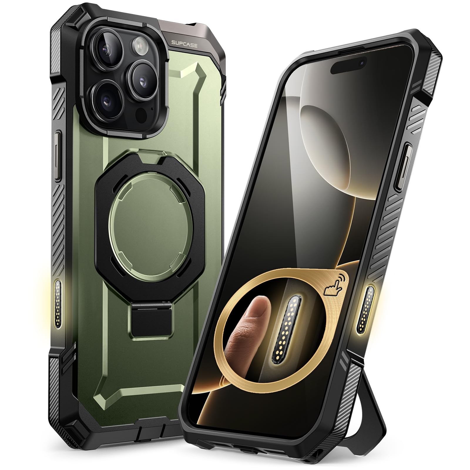 Coque iPhone 16 Pro Max UB Grip Idéale pour les Appels Vidéo et la Charge Sans Fil MagSafe