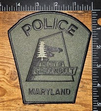 City of Greenbelt Subdued Maryland State Police Shoulder Patch