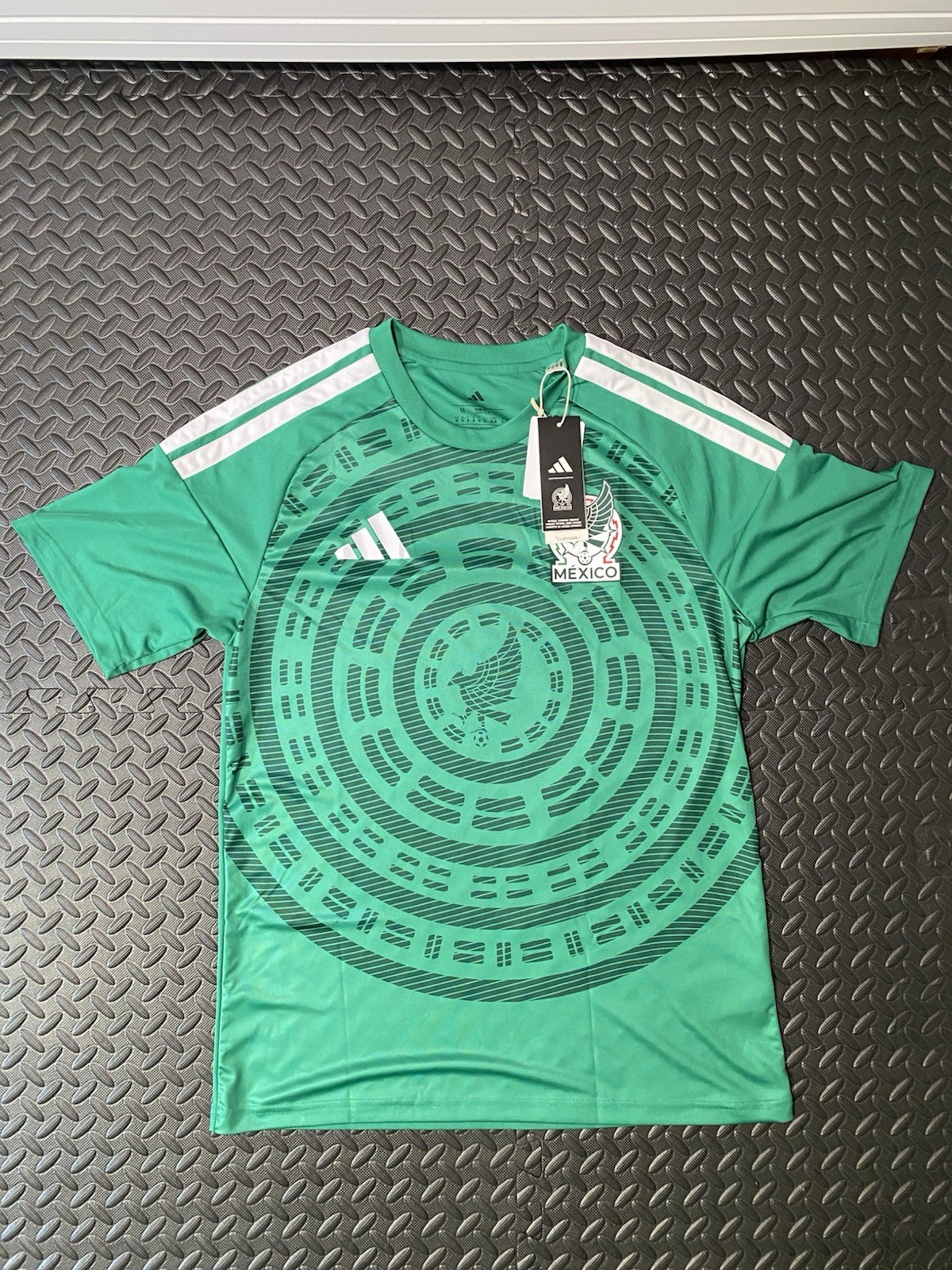 adidas Mexico Soccer Jersey Green Men's Size M Slim Fit Officially Licensed