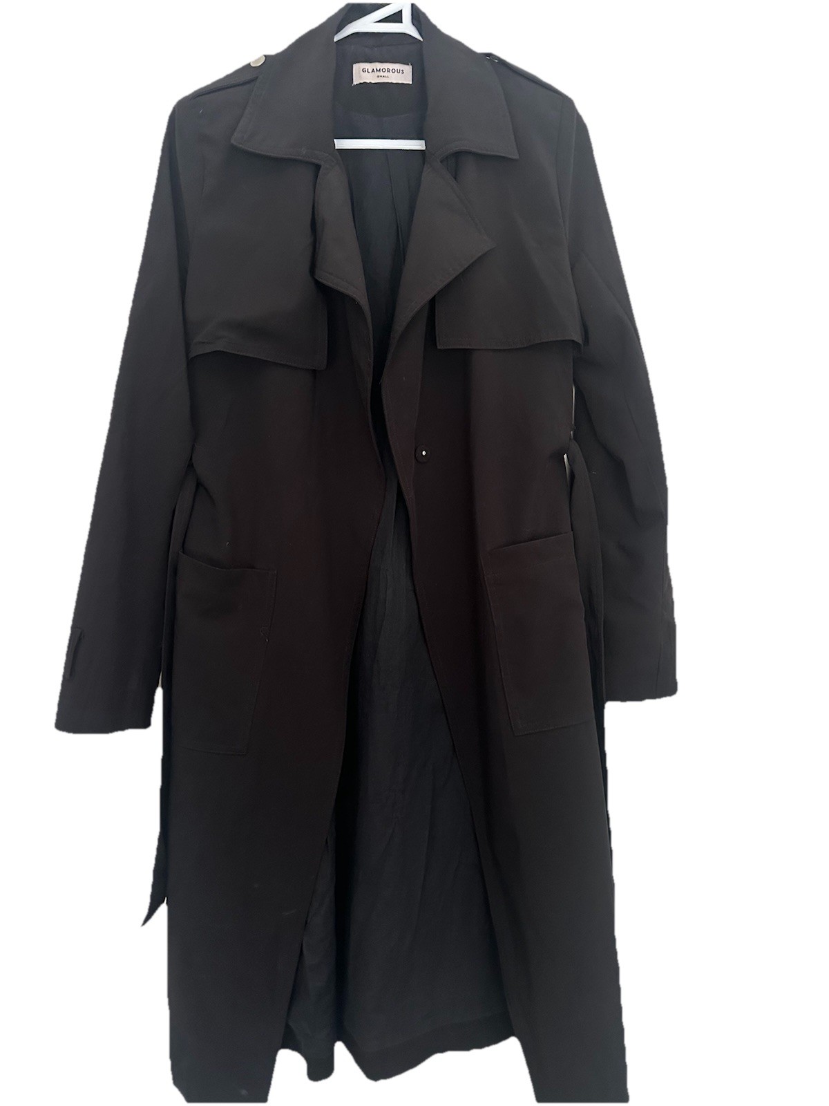 Women's Slim Fit Trench Coat Size S Waterproof & Stylish-image
