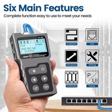 NF-488 Network PoE Checker Over The Ethernet Cat6 Cat5 Lan Cable Tester