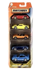 2025 Matchbox PORSCHE Heroes 5 Pack 911 GT3, Targa, Carrera, 914, 918  🆕 Htf