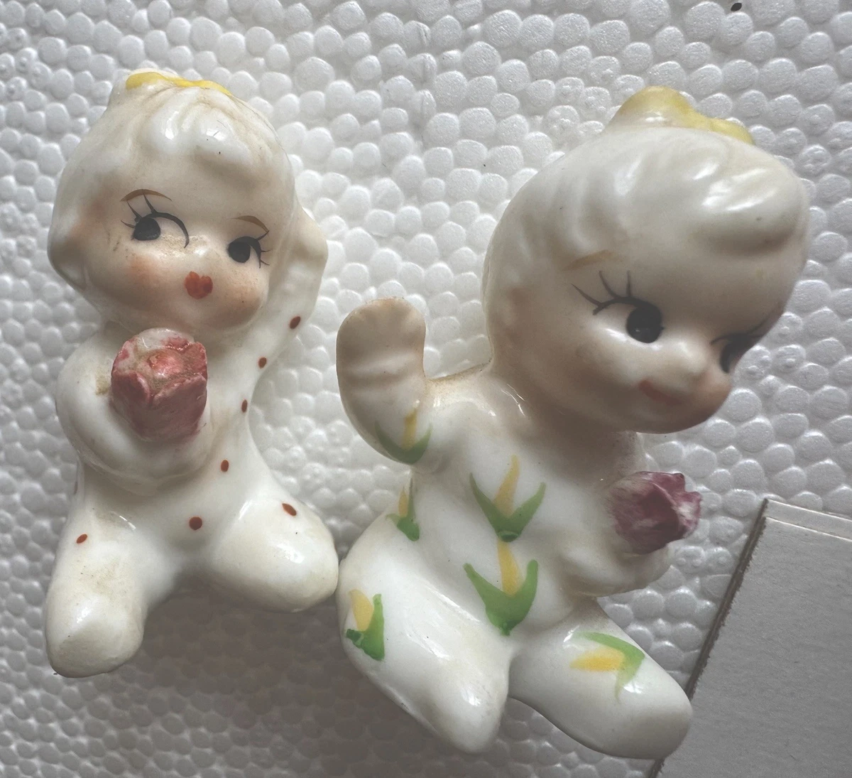 Vintage Baby Figurine In Antique Ceramic & Porcelain Figurines for