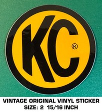 KC - VINTAGE ORIGINAL VINYL DECAL STICKER
