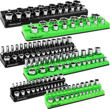 Magnetic Socket Organizer Tray Set Sae Metric Tool Box Drawer Storage Holder 6