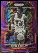 2022 Panini Prizm Draft Picks #9 Clyde Drexler Purple Wave