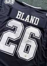 Autographed Daron Bland Custom Cowboys Jersey - JSA Authenticated