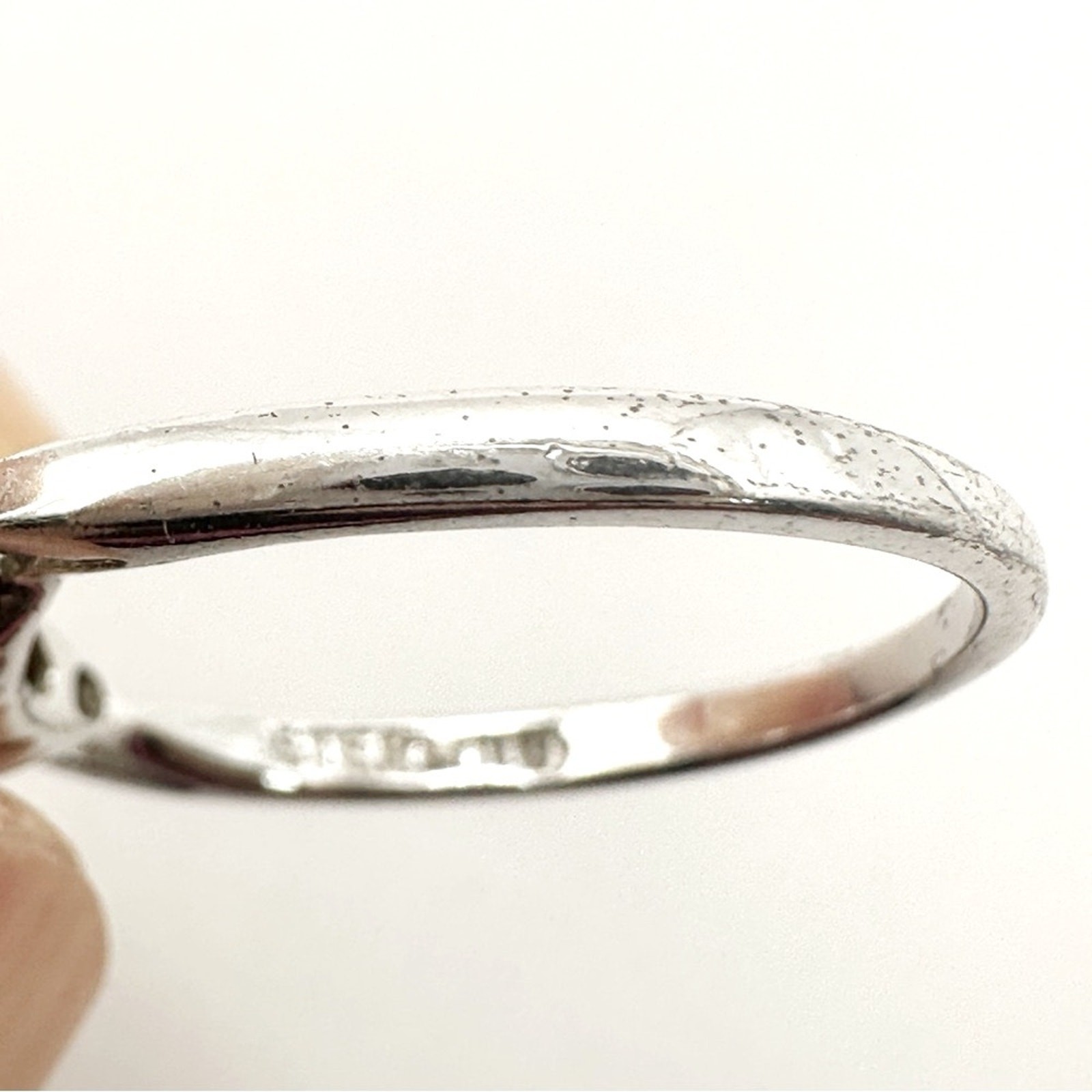 Avon Sterling Silver Opal Stacking Ring Size 5 Vi… - image 7