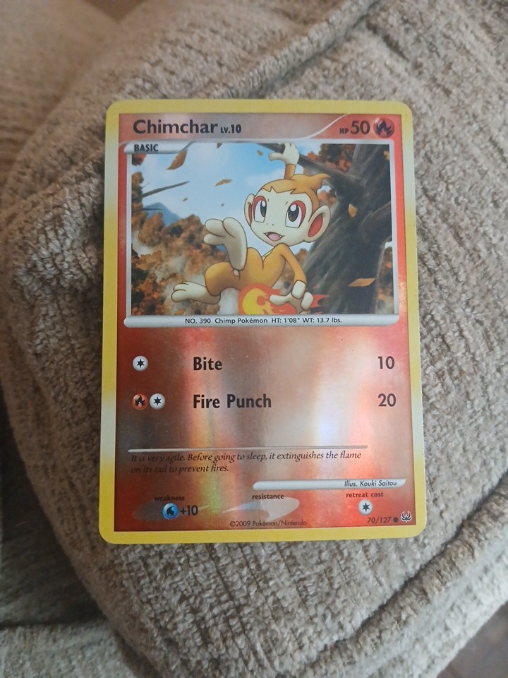 Chimchar 70/127 Platinum Reverse Holo