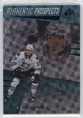 2023 SP Game Used CHL Edition Teal Patterned Foilboard /249 Ollie Josephson 16yx
