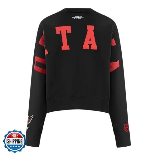 Pro Standard Womens NHL Ottawa Senators Wingspan Crewneck Sweatshirt Black L - Image 2 of 4