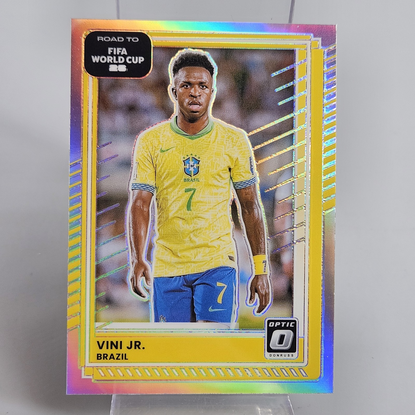 Vini Jr- Holo Silver Optic #179- 2025-26 Donruss FIFA Road to World Cup- Brasil
