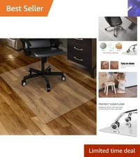 Multi-Purpose 30" x 48" Clear PVC Chair Mat for Effective Floor Protection