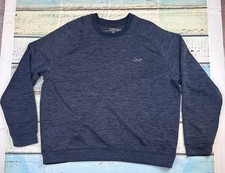 Greg Norman Men Size XL Golf Pullover Sweater Navy Blue Polyester