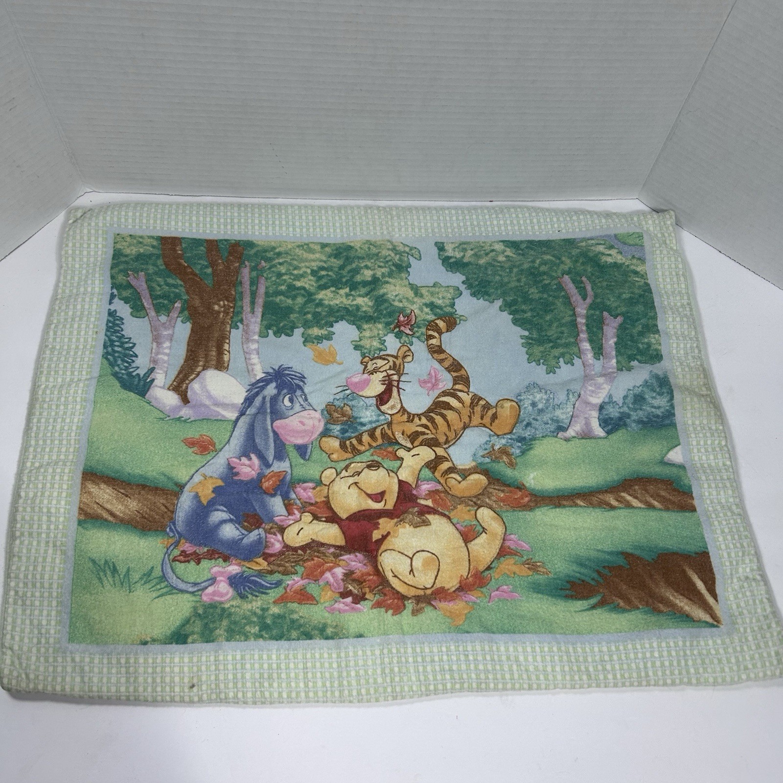 Vintage Winnie The Pooh Tigger Eeyore Baby Blanket Changing Pad 90’s Y2K Disney