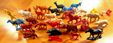 AUBURN RUBBER COMPANY ANIMAL LOT OF TWENTY NINE ANIMALS WILD FARM DOMESTIC HUGE