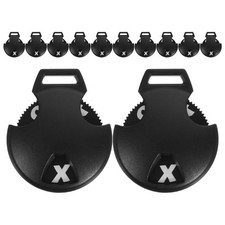 12Pcs Durable Golf Club Number Tags Heart Shaped Portable Scoring Device Black