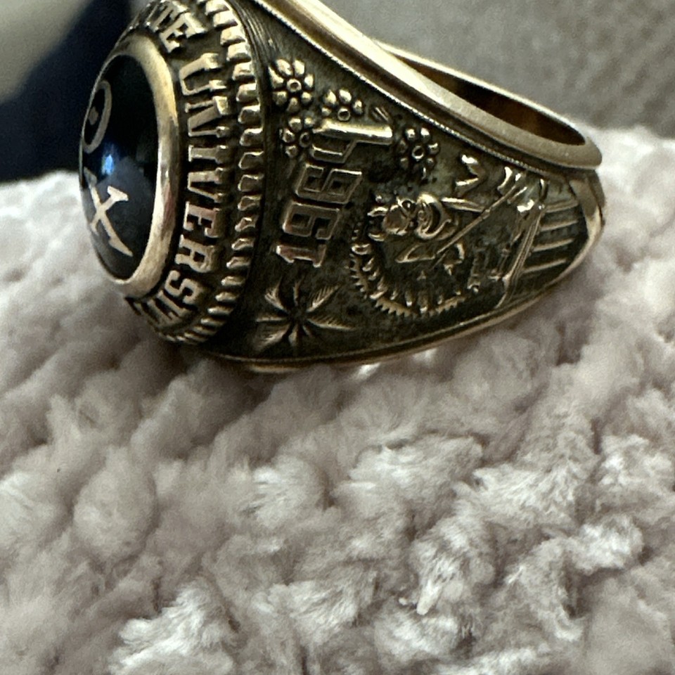 Vintage 10k 1964 Theta Chi ASU Arizona State University Class Ring & 3 ...