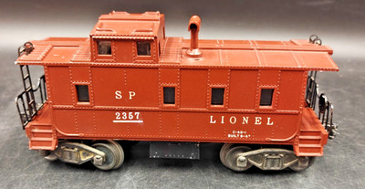 VINTAGE LIONEL 2357 SP LIGHTED CABOOSE BROWN STACK