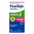 Bausch + Lomb PreserVision Areds 2 Chewables Mixed Berry Flavor 70 Tablets