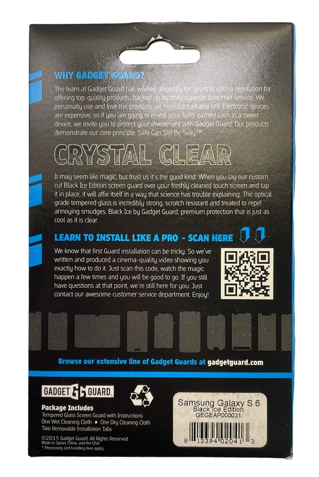 Gadget Guard Screen Protector for Samsung Galaxy S6 - Clear - Image 3 of 4