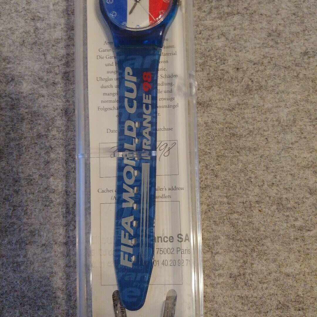 SWatch 1998 Soccer World Cup Commemorative France Model Blue SWatch 1998 Soccer World Cup Commemorative France Model Blue