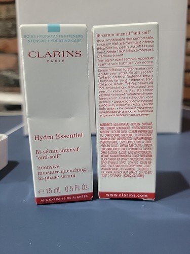 2-PACK CLARINS Hydra-Essentiel Bi-Phase Serum 0.5oz. EACH NIB - Picture 4 of 5