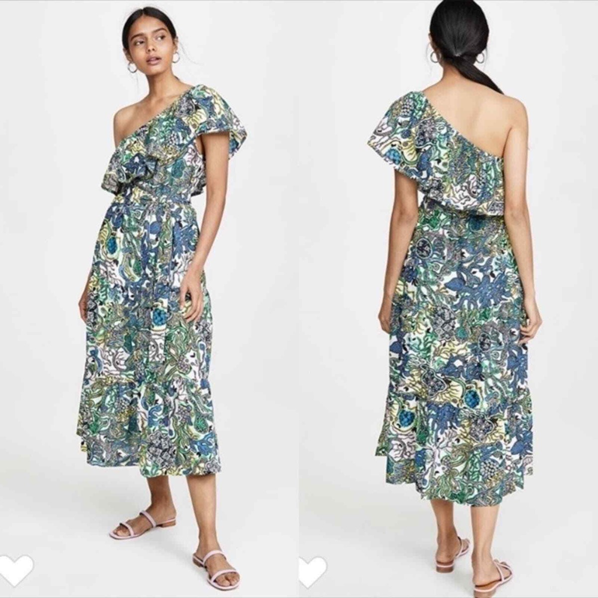 alc green floral dress Silas Blue Mini Dress main image 1