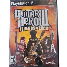 Guitar Hero III 3 : Legends of Rock (PlayStation 2, PS2) Case And Manual Only