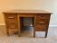 1940s vintage oak wood teachers desk