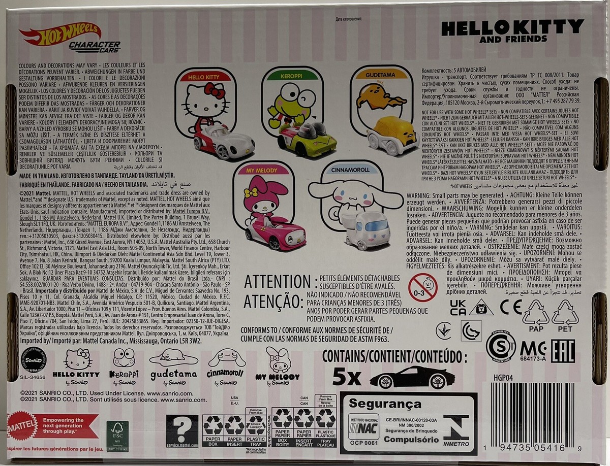Hot Wheels Hello Kitty Car Set of 5 | eBay