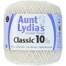 Aunt Lydia's Classic Crochet Thread Size 10 by Coats Crochet  22 Colors 