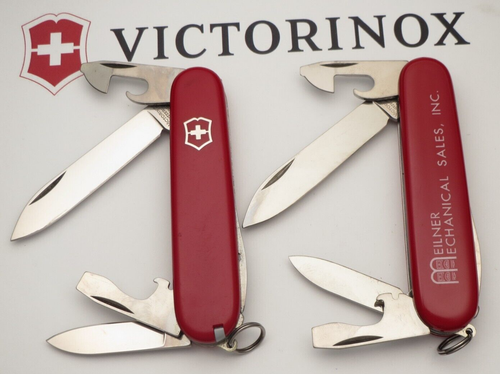 Victorinox 91mm Tinker Swiss Army Knives - Lot of Two Knives - Unused Near Mint