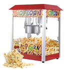 Popcorn Popper Machine 8 Oz Countertop Popcorn Maker 1250W 48 Cups Red Movie