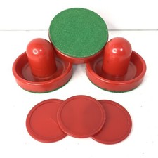 3-Pucks 3-Slider Pusher Air Hockey Set Home Table Game Accessories