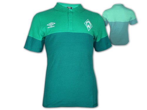 Umbro SV Werder Bremen Poloshirt grün SVW Polo Jersey Fan-Shirt Gr. S - 3XL