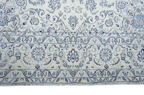 Perserteppich Nain 9LA 340 x 243 cm Orientteppich mit Seide - Beige - Bild 7 von 11