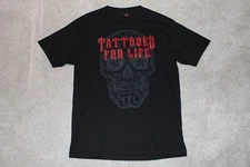 Hot Leathers Men's T Shirt Black Size Large L 2014 Tatooed for Life