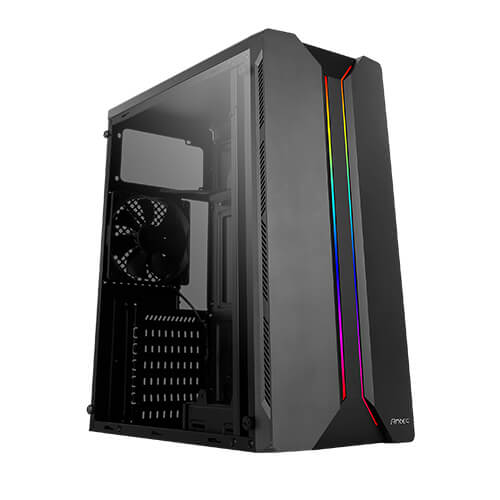 Boîtier pour ordinateur gamer Antec NX110 PC mi-tour ATX noir - Photo 2/5