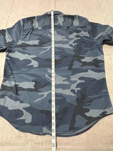 Camisa manga larga ABERCROMBIE & FITCH para hombre - XL - EXTRA GRANDE - CAMUFLAJE AZUL - Imagen 15 de 19