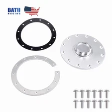 Aluminium Billet Fuel Cell Flush Tank Cap Mount 12 Bolt Twist On Filler Neck Cap