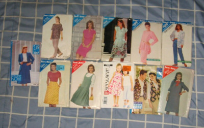 Lot of 11 Vintage SEE & SEW BUTTERICK Sewing Patterns Now Yes It's Easy! UNCUT