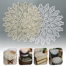 1pcs Vintage Tablecloth Doily Lace Crochet Floral Table Cloth Cover Home Decor