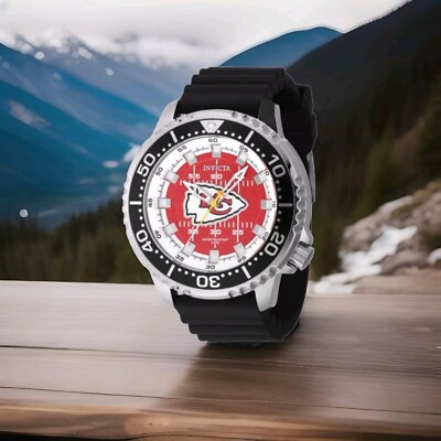 Invicta NFL Kansas City Chiefs Men's Watch 48mm, Black (48111