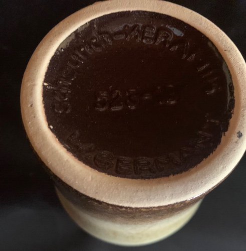 WEST GERMAN Scheurich KERAMIK Beige/Browns, VASE, 523-18 MCM, ex cond. - Picture 4 of 7