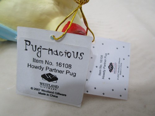 Westland - Pugnacious - Figura de perro Cowboy Pug en caja - Rara - Imagen 9 de 11