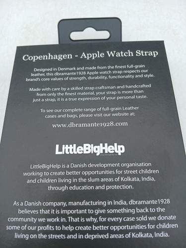 dbramante1928 Copenhagen Apple Watch 38mm Strap Pure Full Grain Leather . B69 - Picture 8 of 16