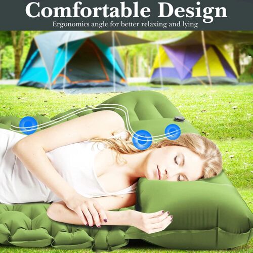 2 Person Inflatable Air Mattress Tent Mat for Camping Hiking Travel SleepingPad - Picture 22 of 30