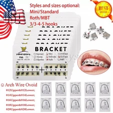 Dental Orthodontics Brackets Braces /Supper Elastic Niti Round Arch Wires OR