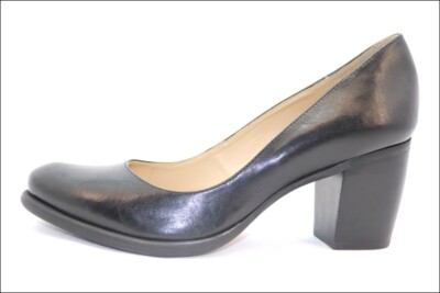 Escarpins San Marina En Cuir Verni Noir - Taille 40, Doublure Cuir, Très Bon état Occasion